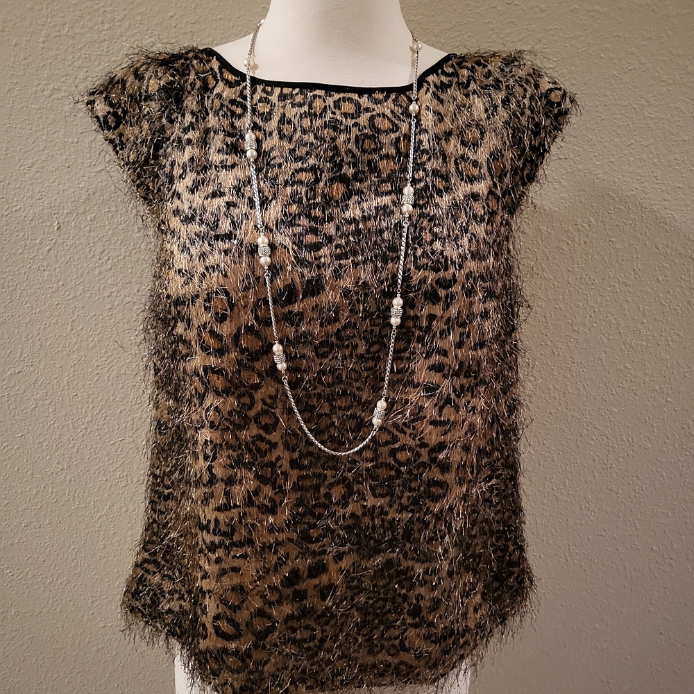 Ann Taylor Animal Print Top